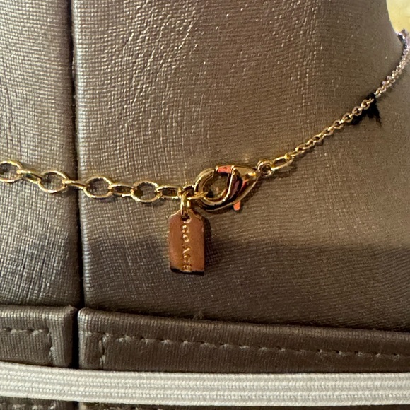 Coach Gold Script Necklace - Picture 2 of 4